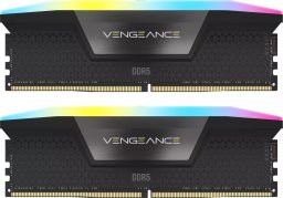 Pamięć Corsair Vengeance RGB, DDR5, 32 GB, 6600MHz, CL38 (CMH32GX5M2B6600C38)