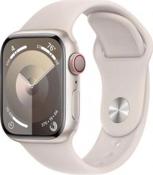 Smartwatch Apple Watch 9 GPS + Cellular 41mm Starlight Alu Sport M/L Beżowy  (MRHP3QP/A)