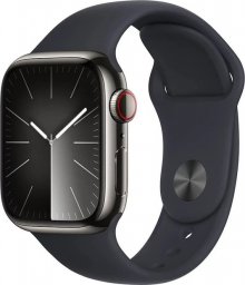 Smartwatch Apple Watch 9 GPS + Cellular 41mm Graphite Stainless Steel Sport M/L Grafitowy  (MRJ93QP/A)