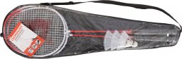 DONNAY Zestaw do badmintona w pokrowcu Donnay czerwony 6w1