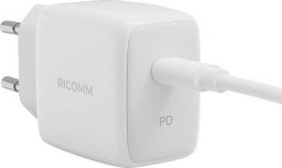 Ładowarka Ricomm Ładowarka sieciowa 25W PD Ricomm RC251 EU, 1xUSB-C + kabel USB-C 2.1m