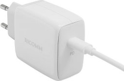 Ładowarka Ricomm Ładowarka sieciowa 45W GaN Ricomm RC451 EU, 1xUSB-C + kabel USB-C 2.1m