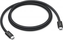Kabel USB Apple USB-C - USB-C 1 m Czarny (MU883ZM/A)