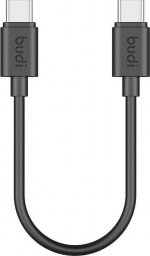 Kabel USB Budi USB-C - USB-C 0.25 m Czarny (023TT025)
