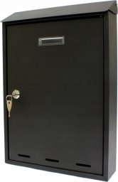 VeroTech Duża skrzynka na listy pocztowa 380x260x70mm Verotech (3140/2_BLACK)