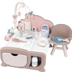  Smoby Baby Nurse - Elektroniczny Kącik Opiekunki + 19 akcesoriów (220379)