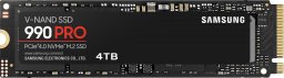 Dysk SSD Samsung 990 PRO 4TB M.2 2280 PCI-E x4 Gen4 NVMe (MZ-V9P4T0BW)