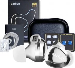 Słuchawki EarFun Słuchawki dokanałowe przewodowe EarFun EH100 (srebrne)