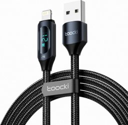 Kabel USB Toocki USB-A - Lightning 1 m Czarny (TXCL-XY01)