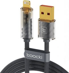 Kabel USB Toocki USB-A - Lightning 1 m Czarny (TXCLJDA03)