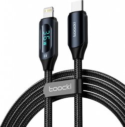 Kabel USB Toocki USB-C - Lightning 1 m Czarny (TXCTL -XY08)