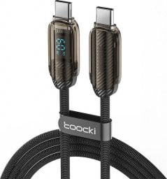Kabel USB Toocki USB-C - USB-C 1 m Czarny (TXCTT2-YX2A03)