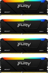 Pamięć Kingston Fury Beast RGB, DDR4, 32 GB, 3600MHz, CL17 (KF436C17BB2AK4/32)