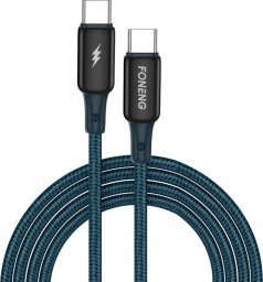 Kabel USB Foneng USB-C - USB-C 1.2 m Niebieski (X87 Type-C to)