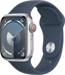 Smartwatch Apple Watch 9 GPS + Cellular 41mm Silver Alu Sport M/L Niebieski  (MRHW3QP/A)