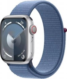 Smartwatch Apple Watch 9 GPS + Cellular 41mm  Silver Alu Sport Loop Niebieski  (MRHX3QP/A)