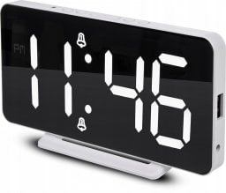  GreenBlue Zegar z alarmem i funkcjš termometru GB383 Biały