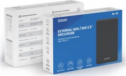  Savio Zewnętrzna obudowa na dysk HDD/SDD 2,5 cala, USB 3.0, AK-65