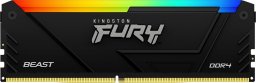 Pamięć Kingston Fury Beast RGB, DDR4, 16 GB, 3733MHz, CL19 (KF437C19BB12A/16)
