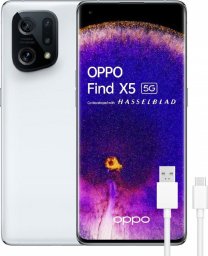 Smartfon Oppo Find X5 5G 8/256GB Biały  (S7818773) + ładowarka sieciowa