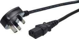 Kabel zasilający Amazon Basics Kabel Zasilający Zasilacz Wielka Brytania IEC C13 500V FT 0.9 m PCV Miedź