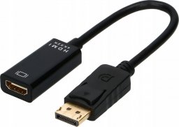 Kabel Pawonik DisplayPort - HDMI 0.2m czarny