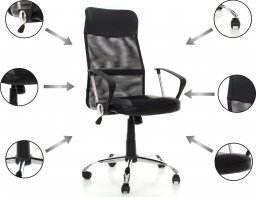 Krzesło biurowe ASL SL-16 Czarne