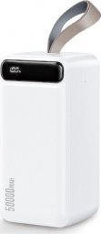 Powerbank Wekome Powerbank 50000 mAh Fast Charging 2x USB-A 10W Biały