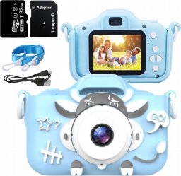 Aparat cyfrowy dla dzieci kamera Pirat 40Mpx + karta 32GB niebieski 