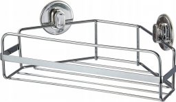  Sepio Półka narożna łazienkowa kuchenna srebrna druciana stylowa wytrzymała