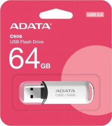 Pendrive ADATA Pendrive C906 64GB USB2.0 biały