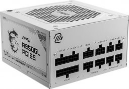 Zasilacz MSI MAG A850GL PCIE5 WHITE 850W (306-7ZP8A24-CE0)