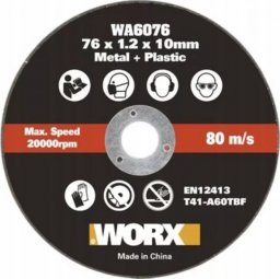  Worx Tarcza do cięcia metalu 76mm WORX WA6076.3 3szt.