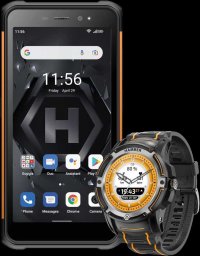 Smartfon myPhone Hammer Iron 4 + Watch Plus 4/32GB Czarno-pomarańczowy  (TEL000860)