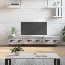 vidaXL Szafka pod telewizor, szary dąb sonoma, 150x36x30 cm
