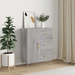 vidaXL Szafka, szary dąb sonoma, 69,5x34x90cm, materiał drewnopochodny
