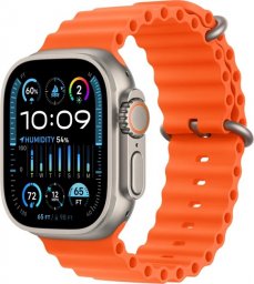 Smartwatch Apple Watch Ultra 2 GPS + Cellular 49mm Titanium Case Ocean Band Pomarańczowy  (mreh3cs/a)