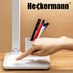 Lampka biurkowa Heckermann biała 