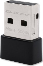 Karta sieciowa Qoltec Ultraszybki bezprzewodowy mini adapter USB Wi-Fi | standard AC | 650Mbps