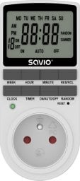  Savio Programator czasowy z ekranem LCD, 16A, 3680W, AE-03