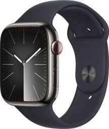 Smartwatch Apple Watch 9 GPS + Cellular 45mm Graphite Stainless Steel Sport M/L Granatowy  (MRMW3QP/A)