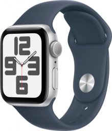 Smartwatch Apple Watch SE 2023 GPS 40mm Silver Alu Sport S/M Granatowy (MRE13QI/A)