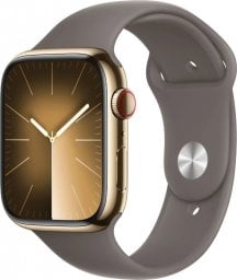 Smartwatch Apple Watch 9 GPS + Cellular 41mm Gold Stainless Steel Sport M/L Szary  (MRJ63QP/A)