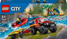 LEGO City Terenowy wóz strażacki z łodzią ratunkową (60412)