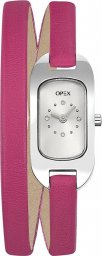 Zegarek Opex Zegarek damski Opex X0391LG3 CYRKONIE różowy