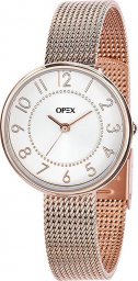 Zegarek Opex Zegarek damski Opex X3996MA1 różowe złoto