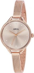 Zegarek Opex Zegarek damski Opex X4056MA1 różowe złoto