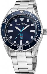 Zegarek Nautica Zegarek męski Nautica NAPFWF118 srebrny