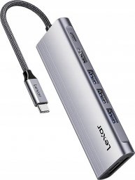HUB USB Lexar Hub 7-in-1 USB-C USB3.2 Gen1. Type-C, 3xUSB-A HDMI, SD, microSD slot. PD 100W