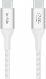 Kabel USB Belkin USB-C - USB-C 1 m Biały (CAB015bt1MWH)